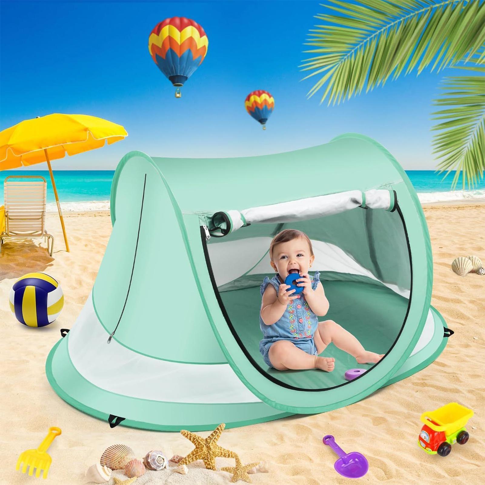 Outdoor Camping Automatic Quick Opening Tent - Tenda Pantai Bayi Lipat Anti UV,