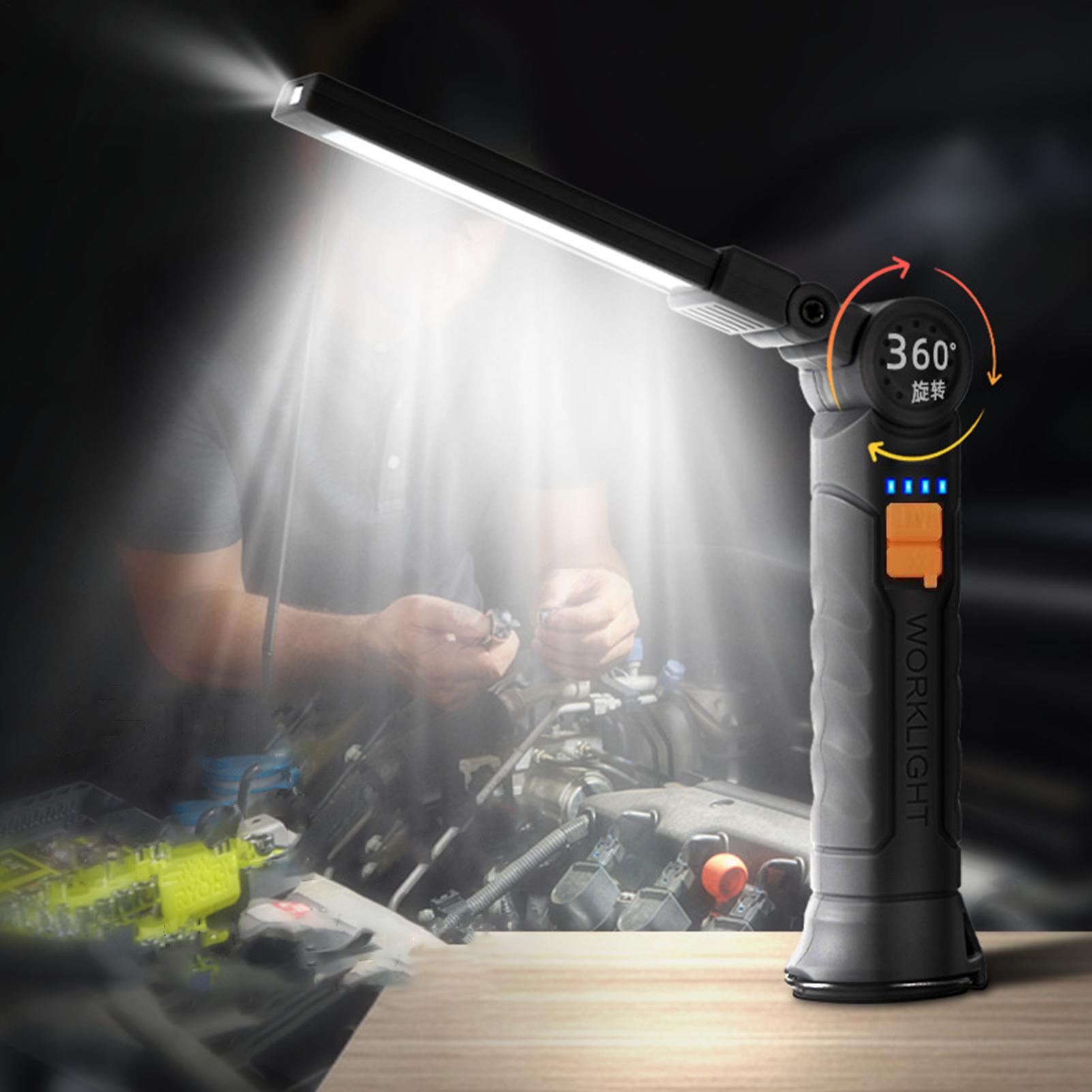 Outdoor Camping Jobs - Senter LED Isi Ulang dengan Magnet