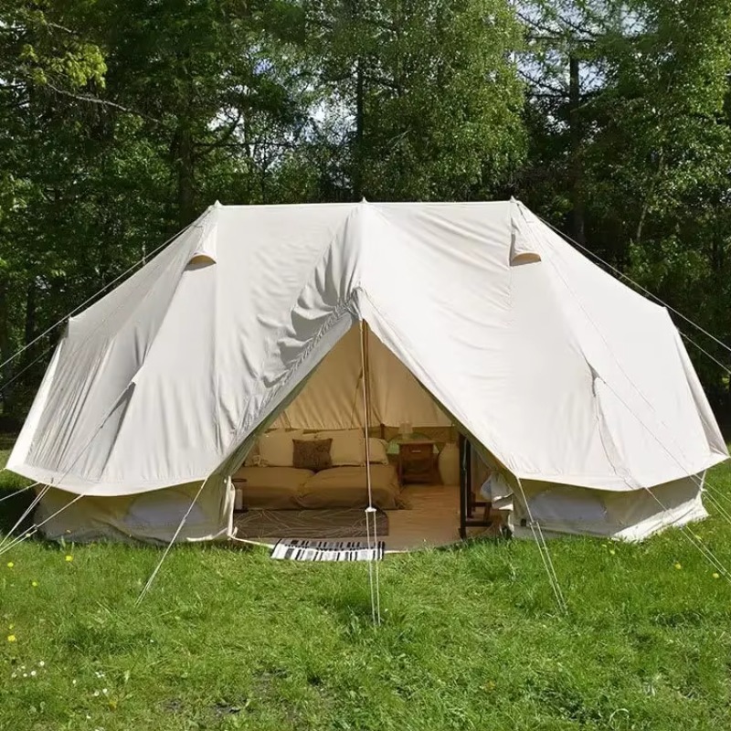 Outdoor Yurt Camping - Tenda Dinding Kanvas Katun 4 Musim
