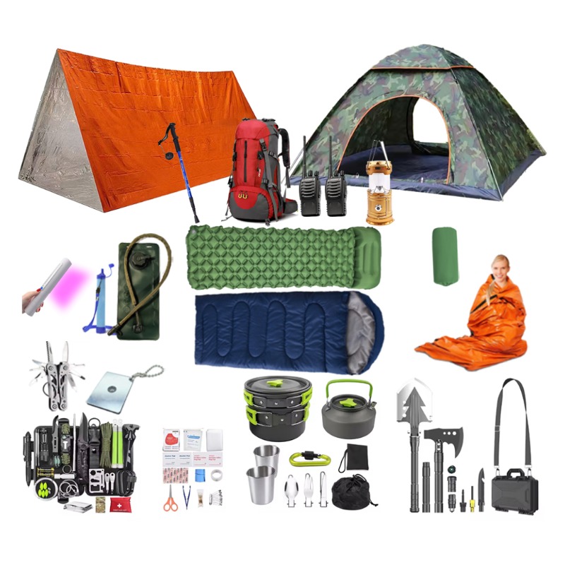 Outdoor Camping Sleeping Bag - Perlengkapan Survival Profesional Luar Ruangan untuk