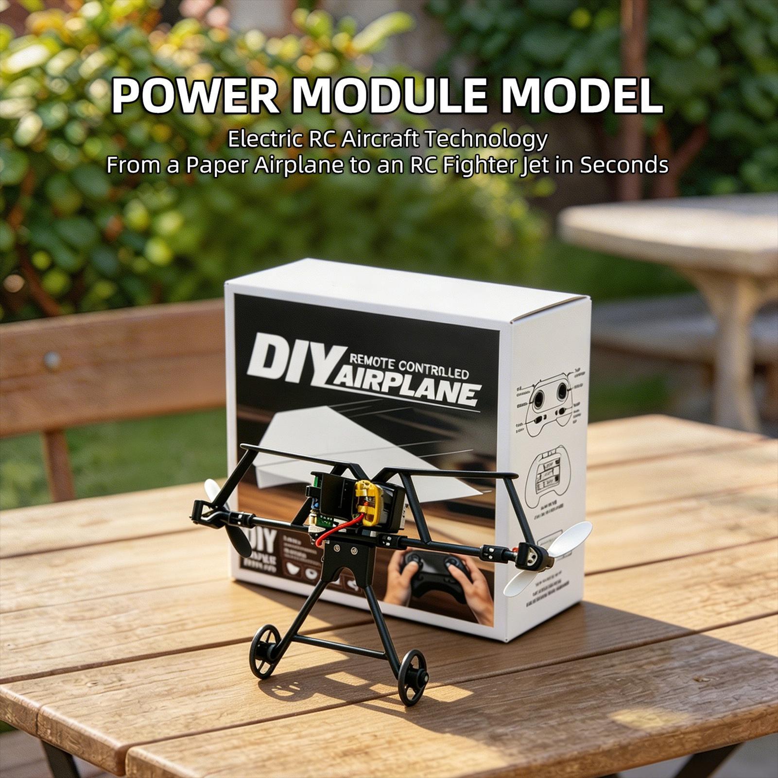 Outdoor Camping Toys - Pesawat Kertas Remote Control DIY Mainan