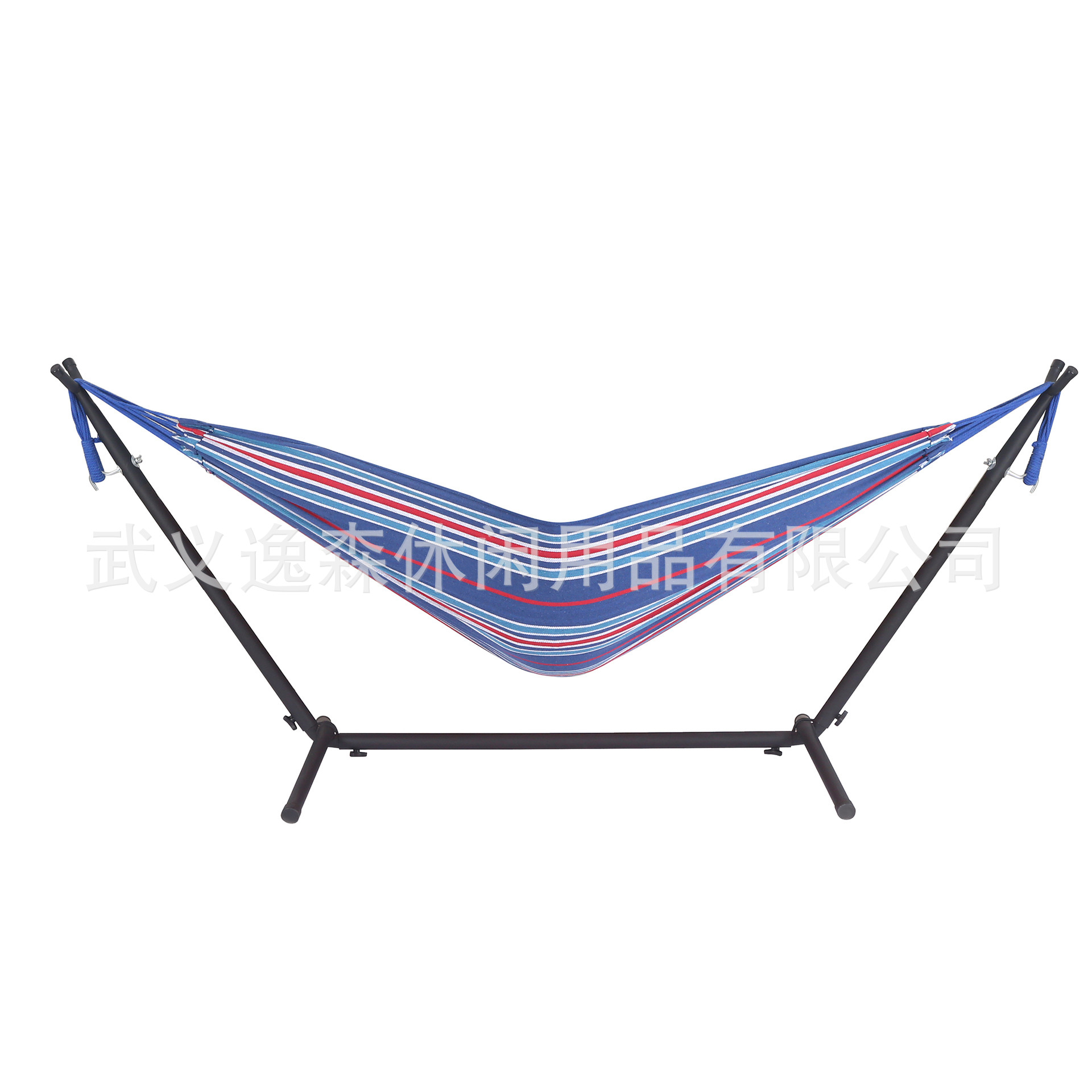 Outdoor Camping Hammock - Ayunan kanvas bergaris tunggal dan ganda