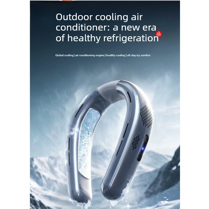 Outdoor Camping Misting Fan - Kipas Leher Portabel Pendingin Mini Kipas