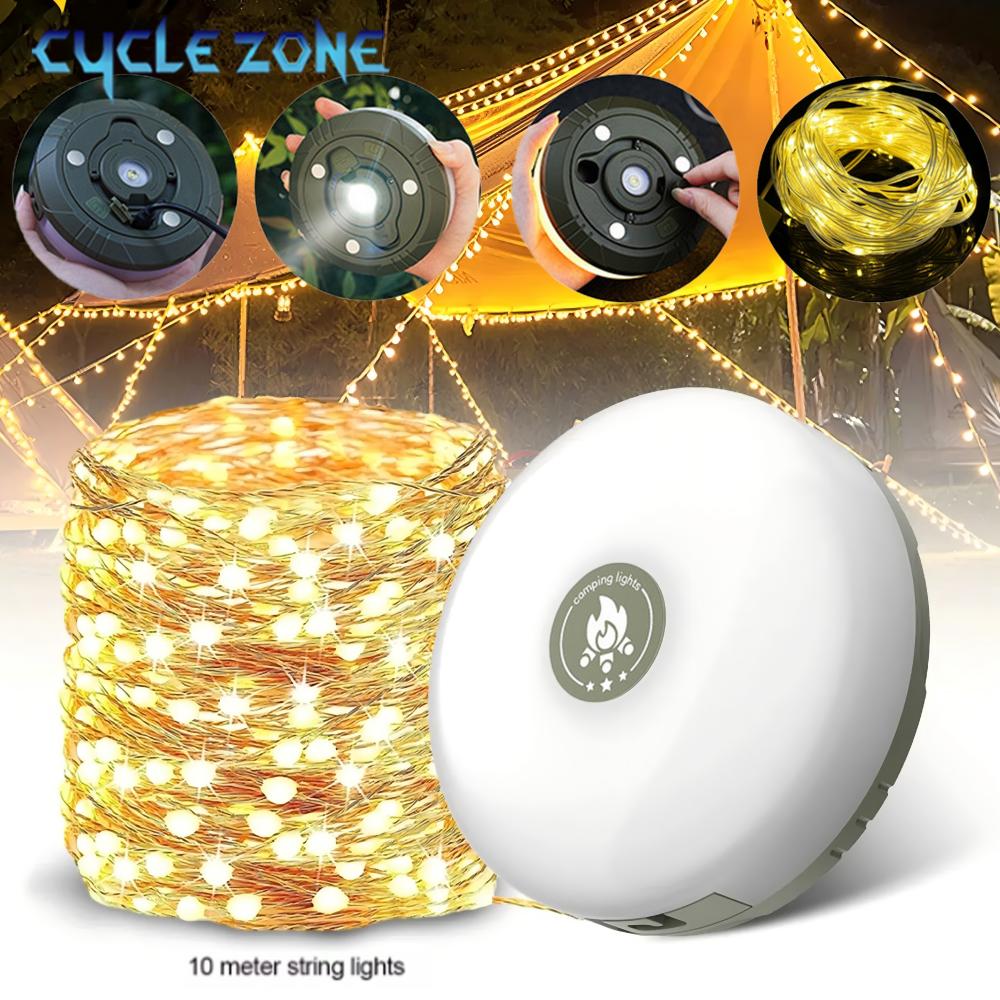 Outdoor Camping Zone - Lampu Kemah LED dengan Lampu Garis