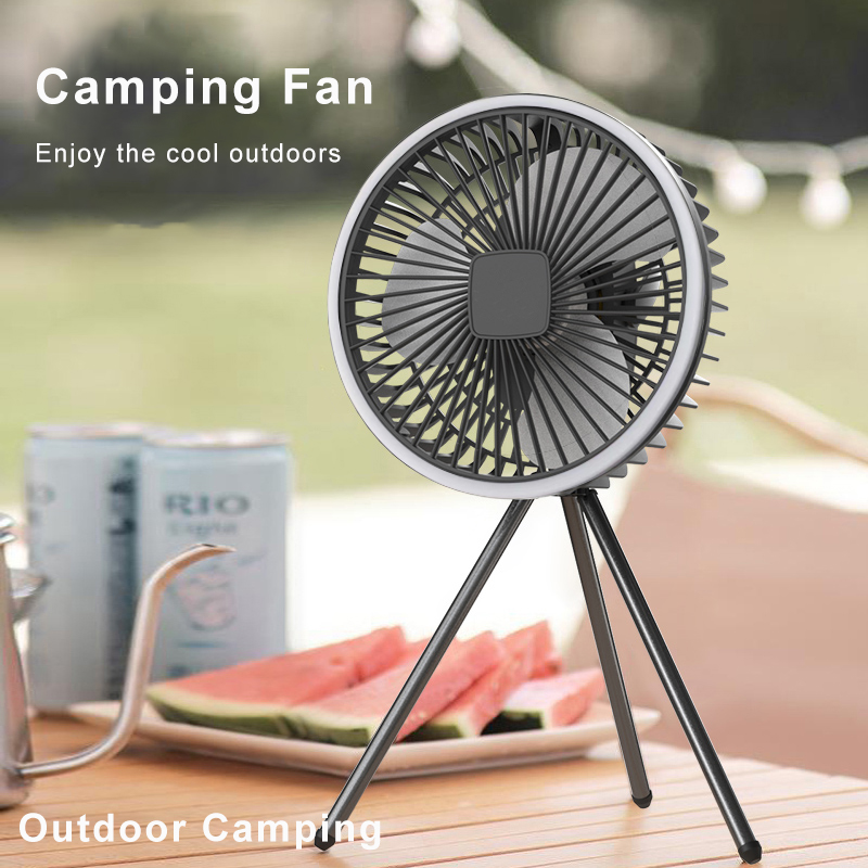 Outdoor Camping Misting Fan - Kipas Berkemah Portabel 10000mAh 5000mAh USB