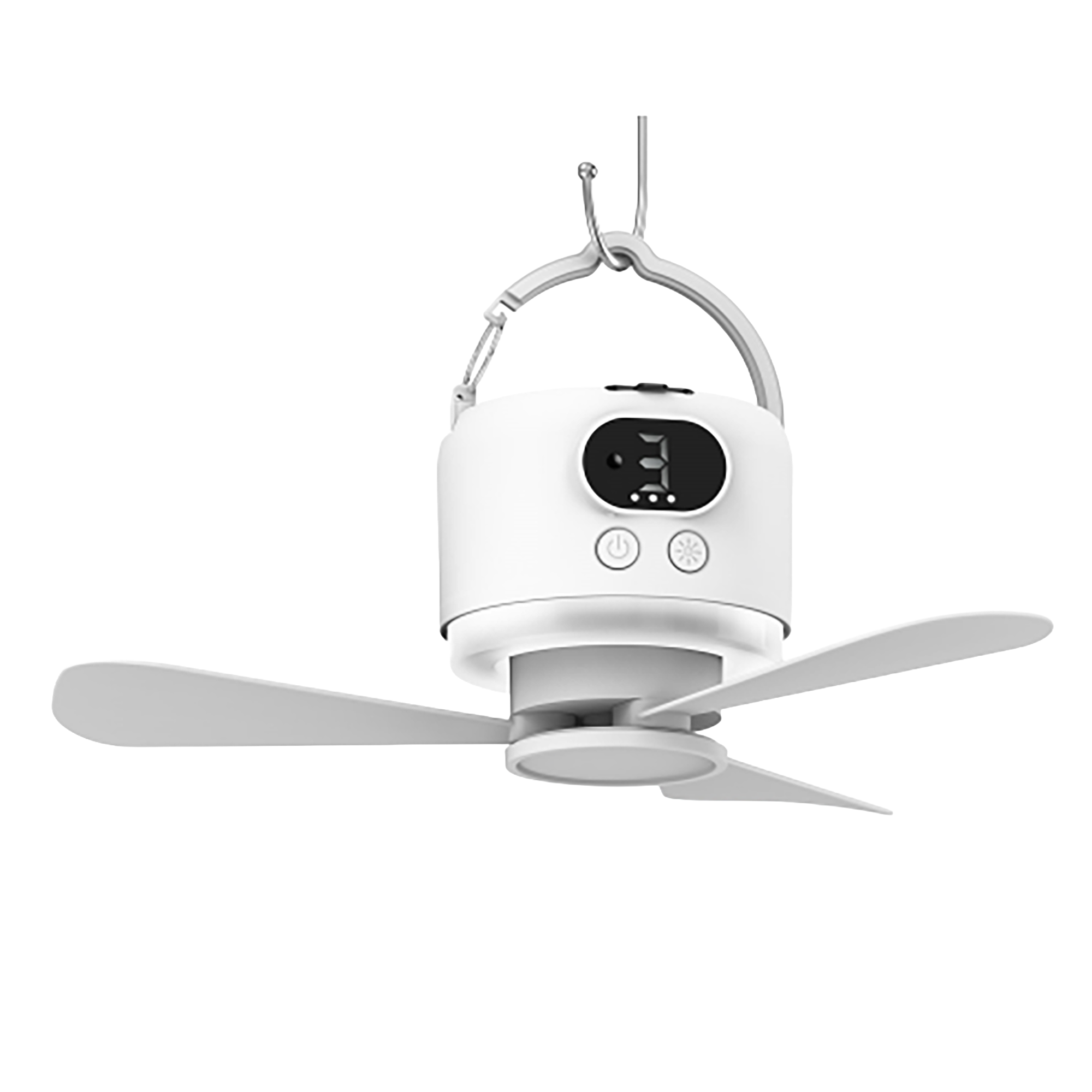 Outdoor Camping Fans - Kipas Langit-langit Portabel Isi Ulang 10400Mah,
