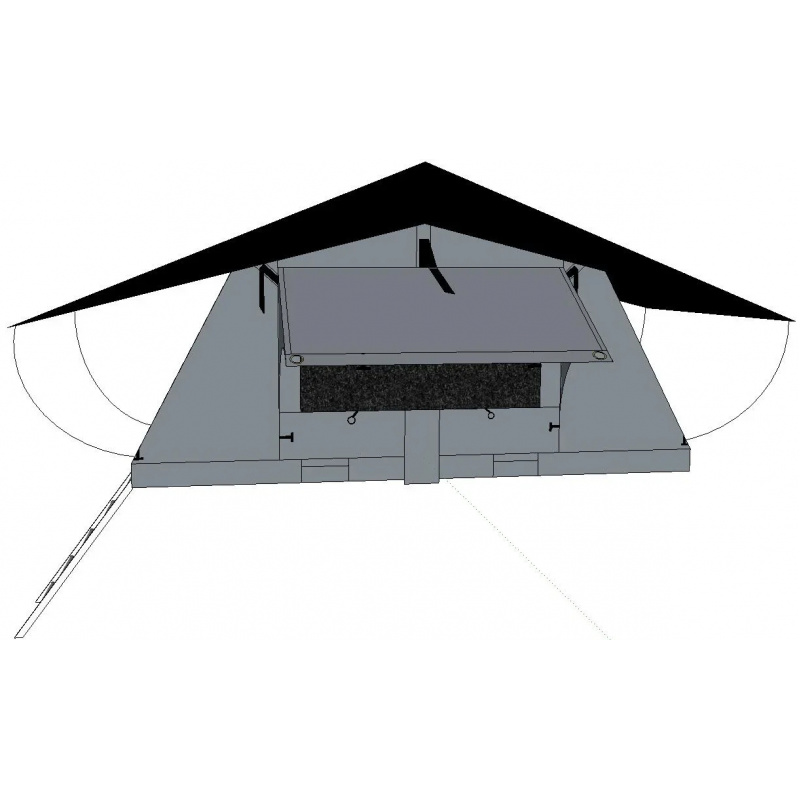 Outdoor Camping Tent Waterproof - Tenda Atap Lipat Anti Air Berkualitas