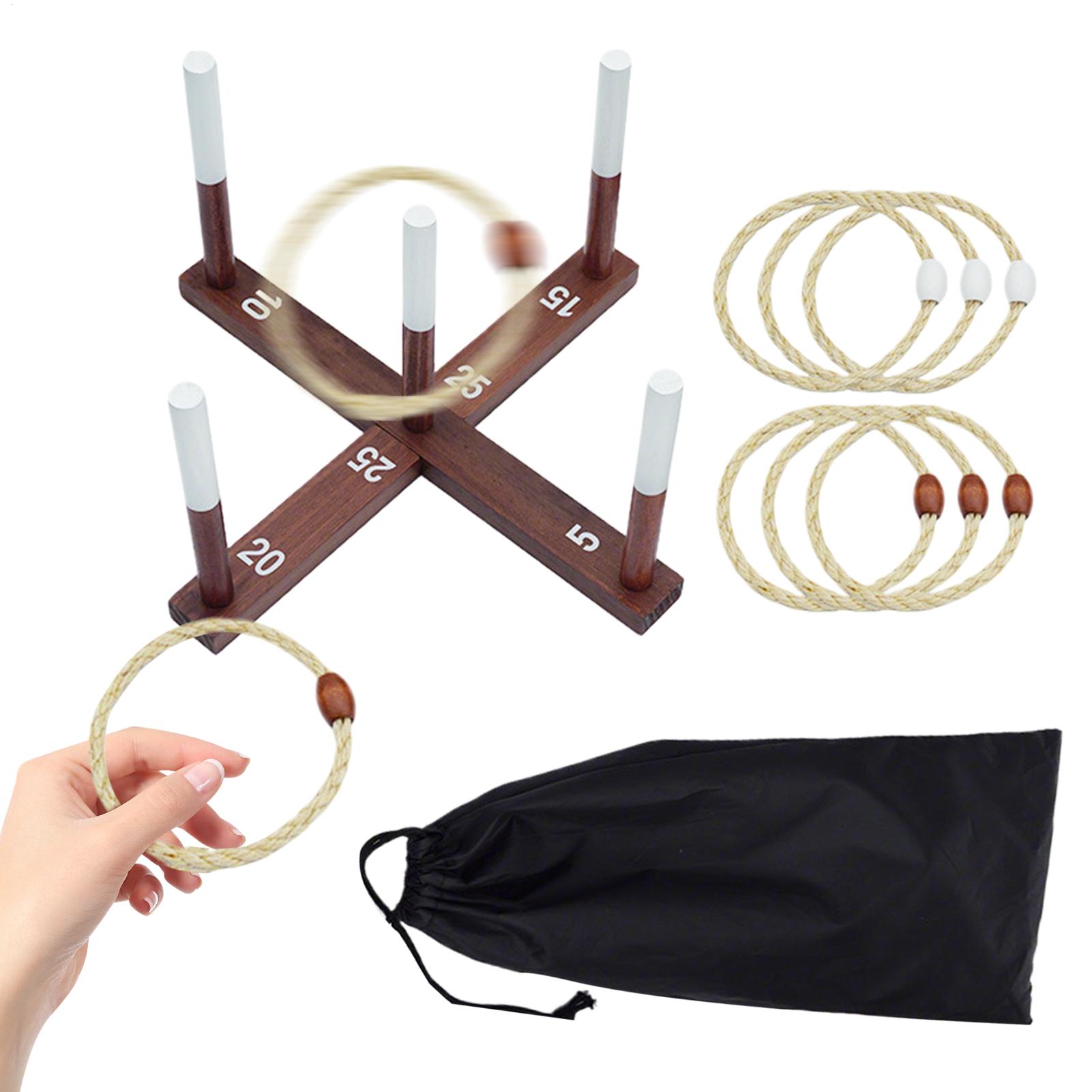 Outdoor Camping Toys - Set Permainan Melempar Cincin Rumput Luar