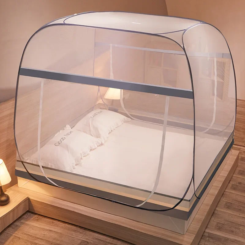 Outdoor Yurt Camping - Mongolian Yurt Tempat Tidur Ganda Kelambu