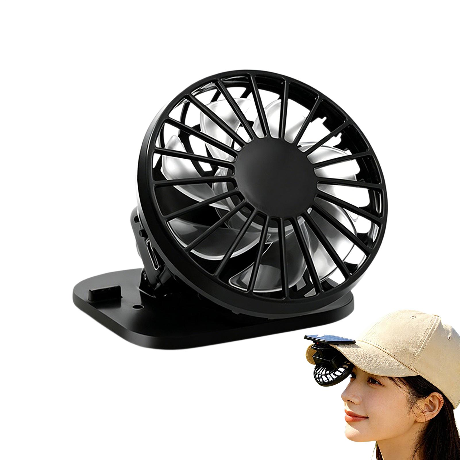 Outdoor Camping Misting Fan - Kipas Klip Topi 3 Kecepatan Pendingin