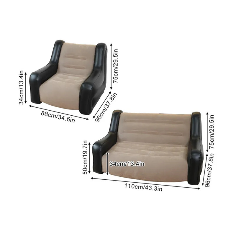 Kasur Angin Sofa Tiup Kursi Ti - Outdoor Camping Mattress ulasan dan harga