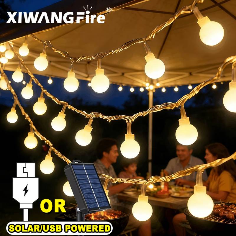 Lampu String Tenaga Surya/USB/ - Outdoor Camping Tent Waterproof ulasan dan harga
