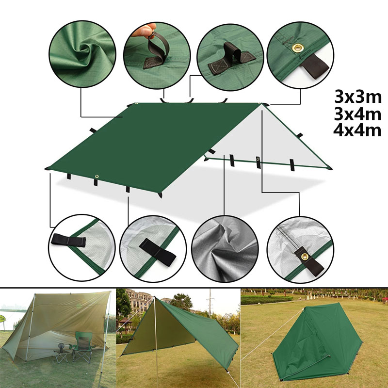 4x4m 4x3m 3x3m 19 titik gantun - Outdoor Camping Automatic Quick Opening Tent ulasan dan harga