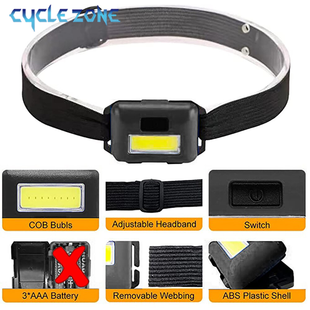 Lampu depan COB portabel Mini, - Outdoor Camping Zone ulasan dan harga