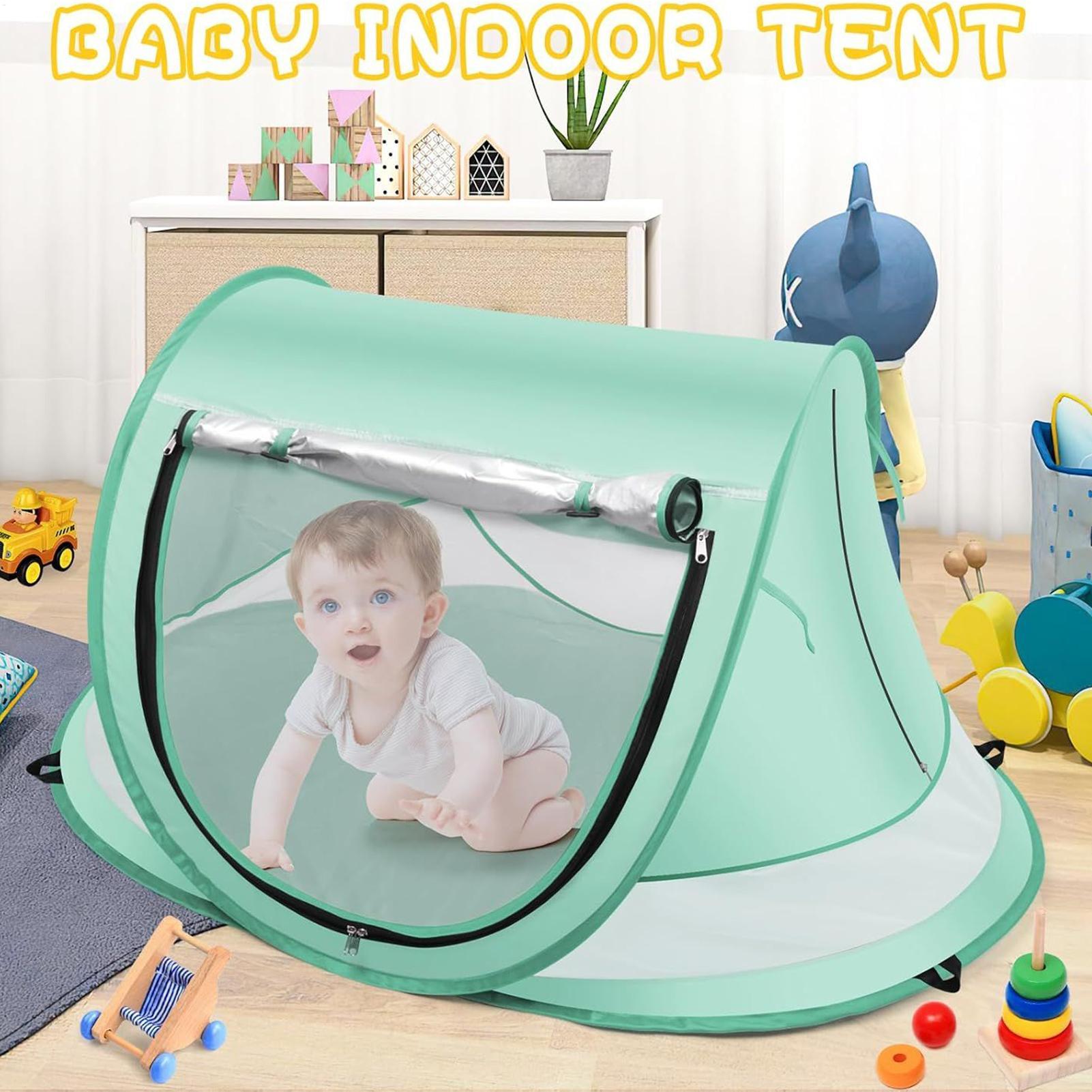 Tenda Pantai Bayi Lipat Anti U - Outdoor Camping Automatic Quick Opening Tent ulasan dan harga