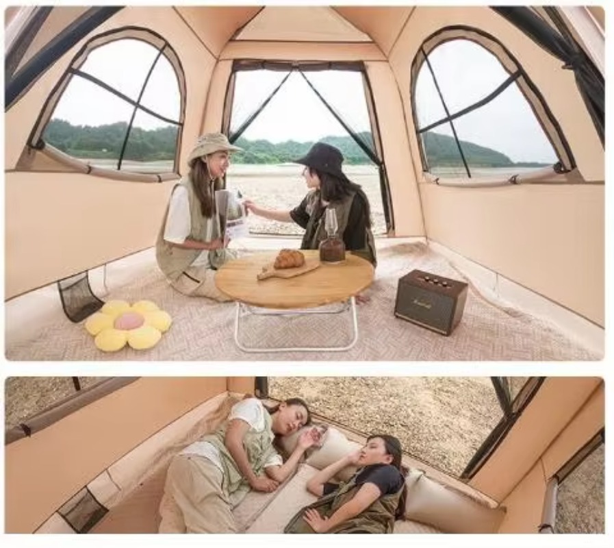 Tenda Atap Portabel Bahan Oxfo - Outdoor Camping Automatic Quick Opening Tent ulasan dan harga