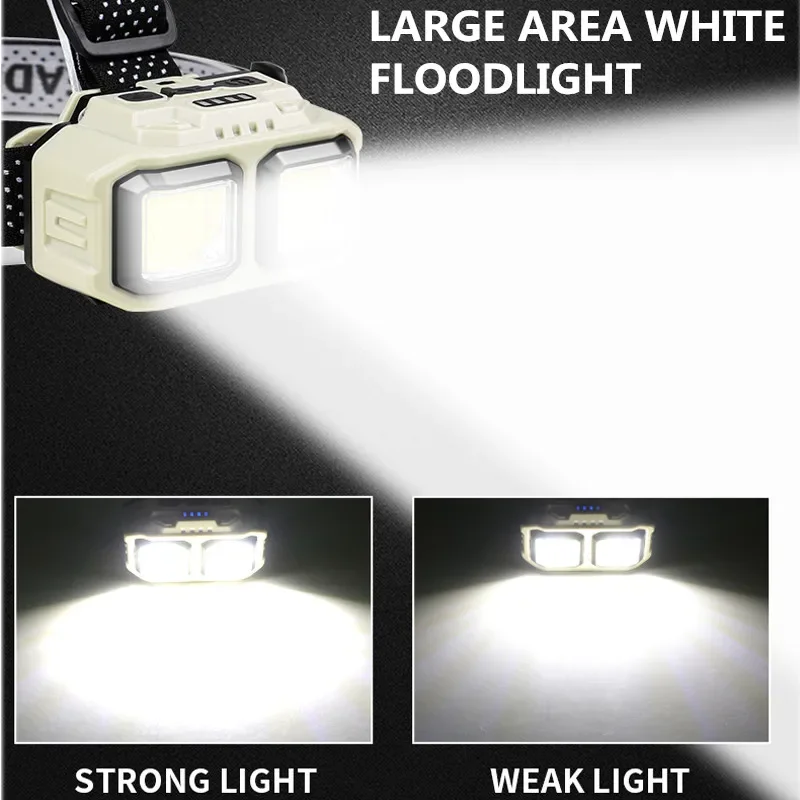 Lampu Kepala LED COB Isi Ulang - Outdoor Camping Jobs ulasan dan harga