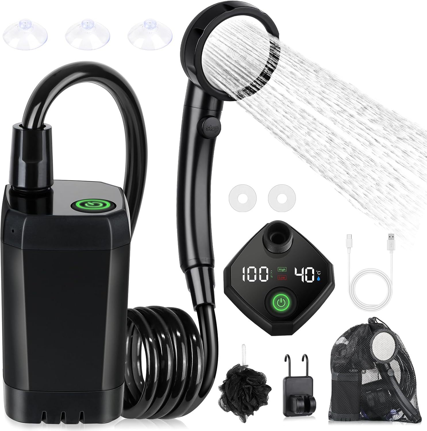 Shower Listrik Portabel Self-P - Portable Camping Shower ulasan dan harga