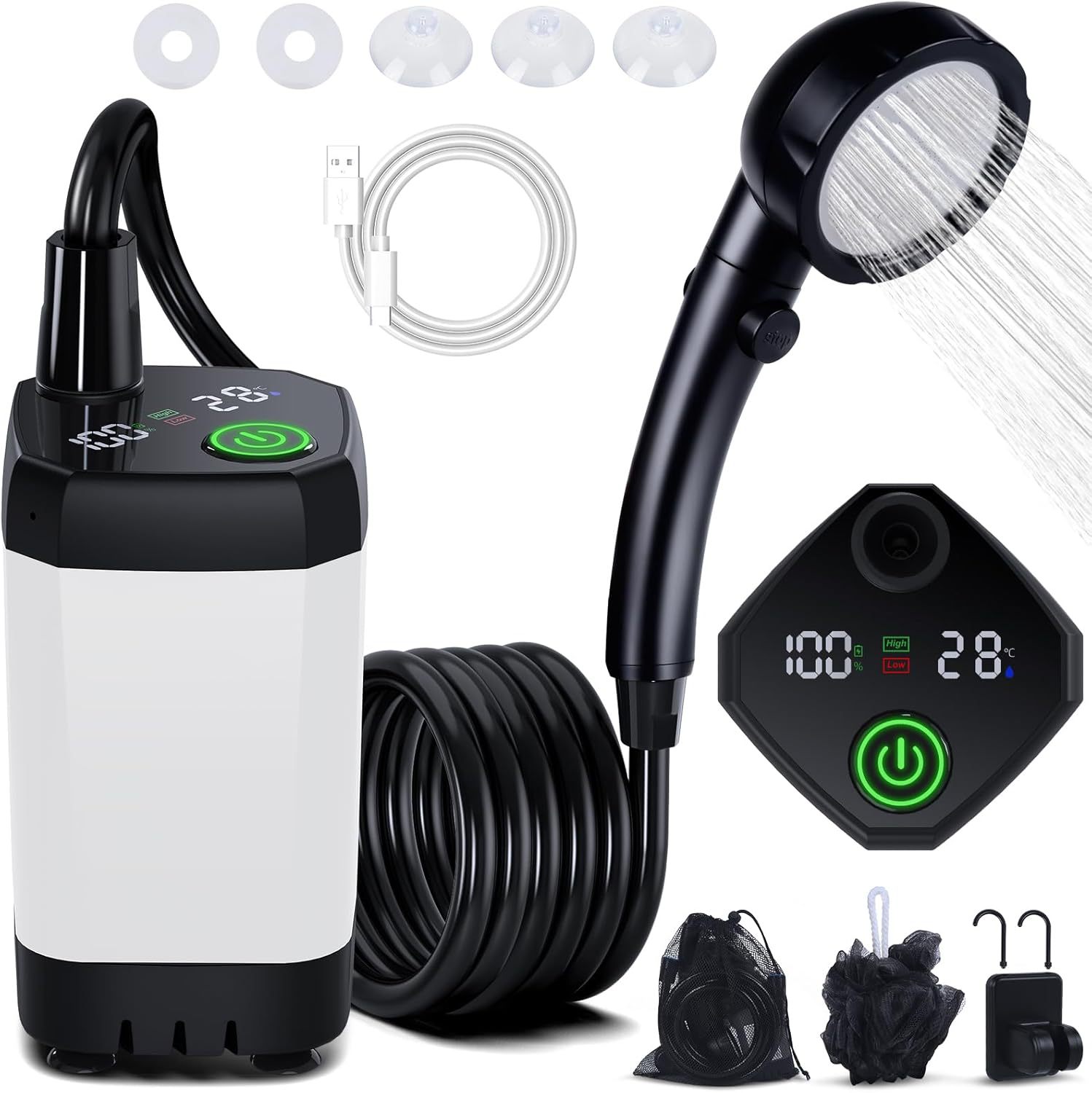 Shower Listrik Portabel Self-P - Portable Camping Shower ulasan dan harga