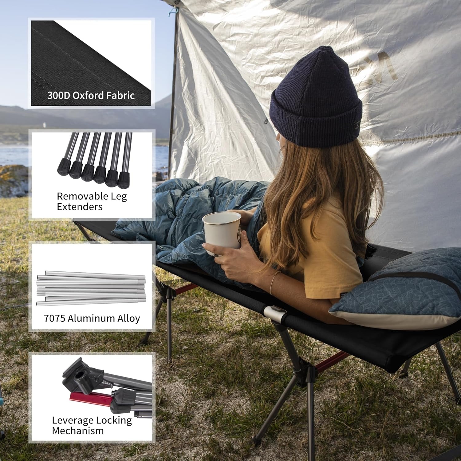 Tempat Tidur Lipat Naturehike, - Outdoor Camping House ulasan dan harga