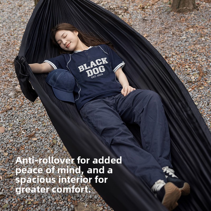Hammock Parasut Warna Hitam So - Outdoor Camping Hammock ulasan dan harga