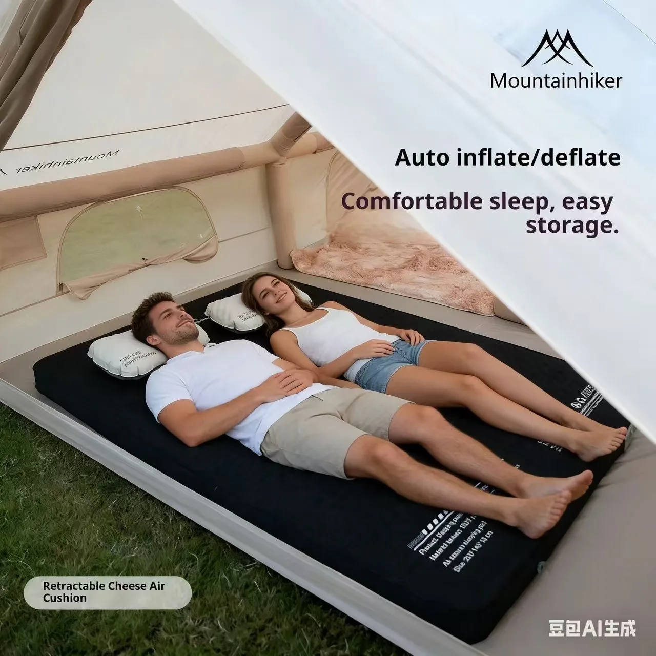 MOUNTAINHIKER Kasur Tiup Chees - Outdoor Camping Mattress ulasan dan harga