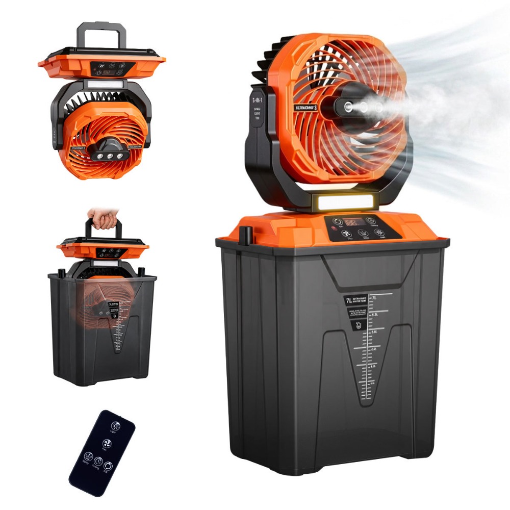 Kipas Semprot Air Besar untuk  - Outdoor Camping Misting Fan ulasan dan harga