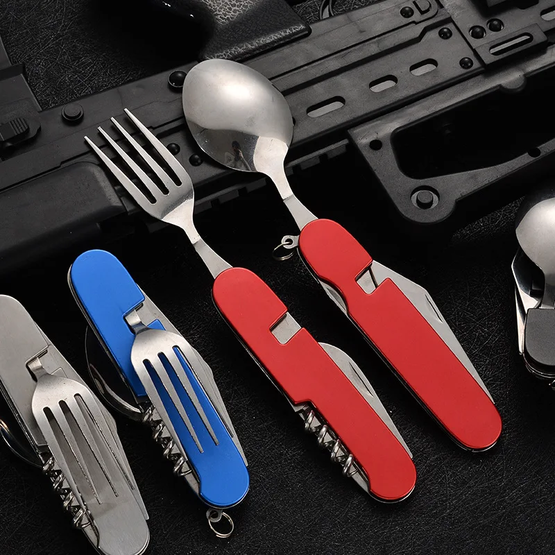 Peralatan makan lipat 4 in 1,  - Outdoor Y Camping ulasan dan harga
