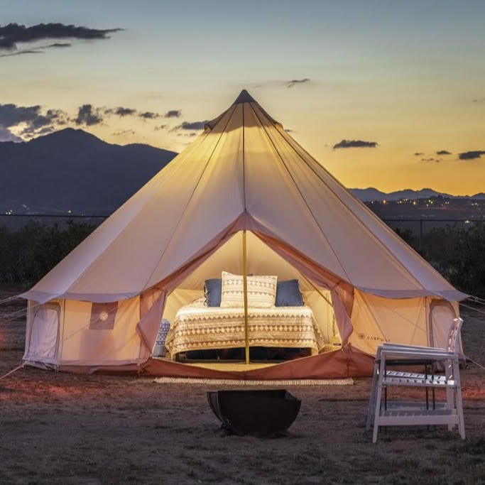 Tenda Glamping Outdoor Anti Ai - Outdoor Yurt Camping ulasan dan harga