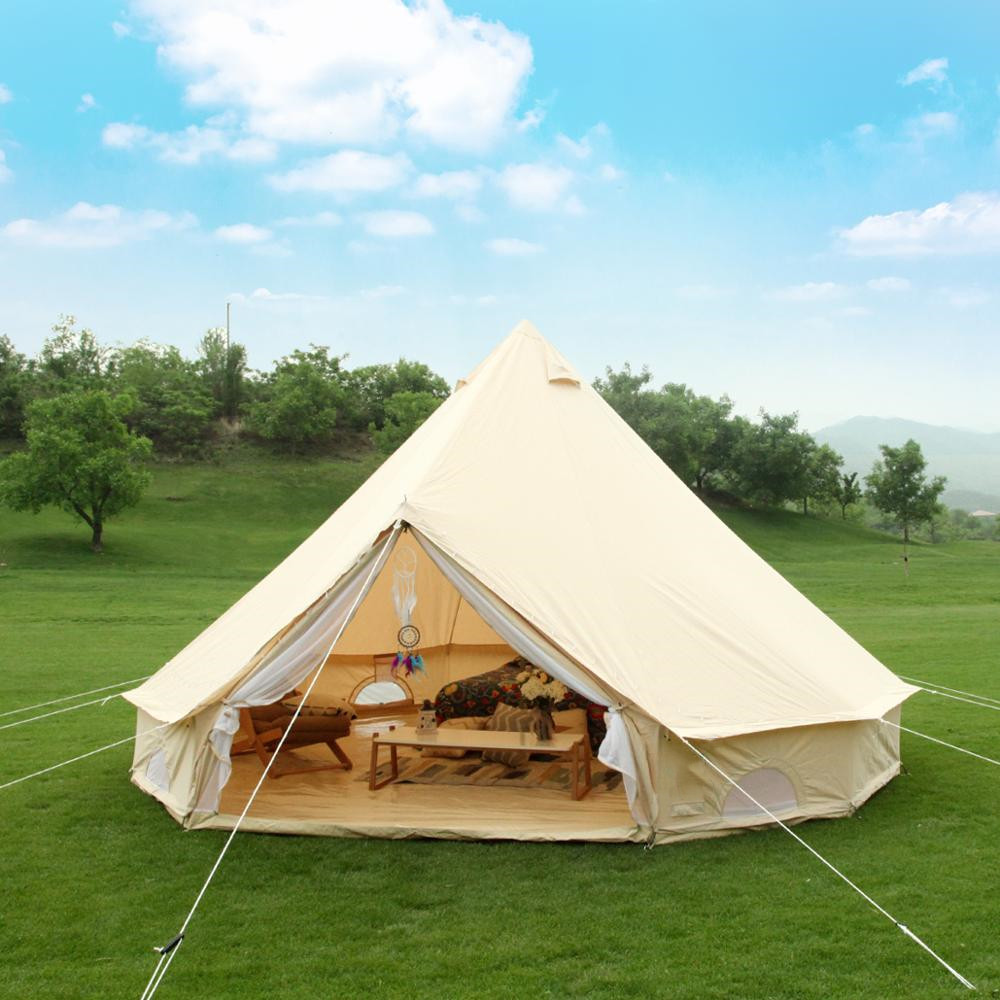 Tenda Glamping Outdoor Anti Ai - Outdoor Yurt Camping ulasan dan harga