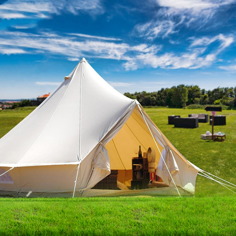 Tenda Glamping Outdoor Anti Ai - Outdoor Yurt Camping ulasan dan harga