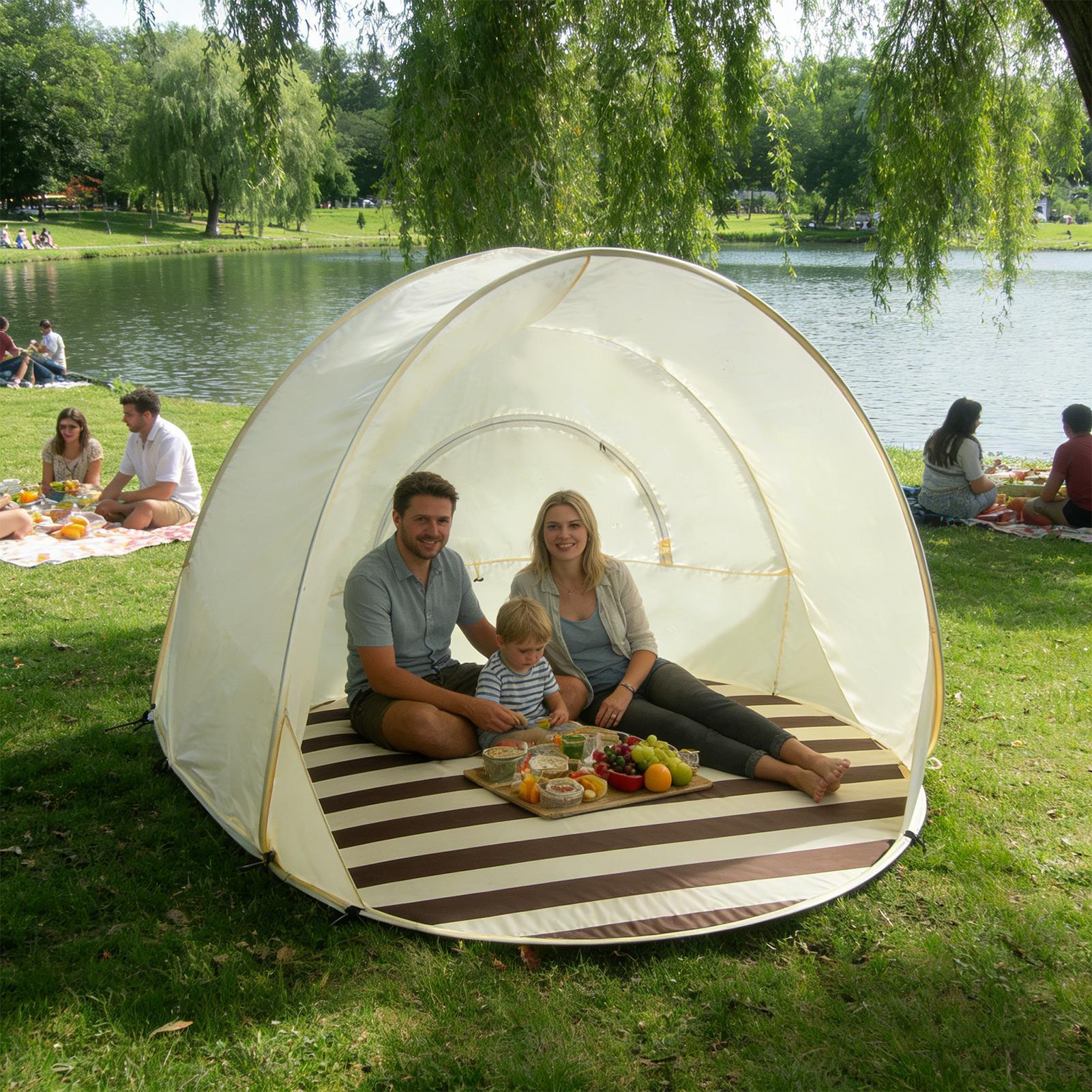 Tenda Pantai Portabel Cepat Bu - Outdoor Camping Automatic Quick Opening Tent ulasan dan harga