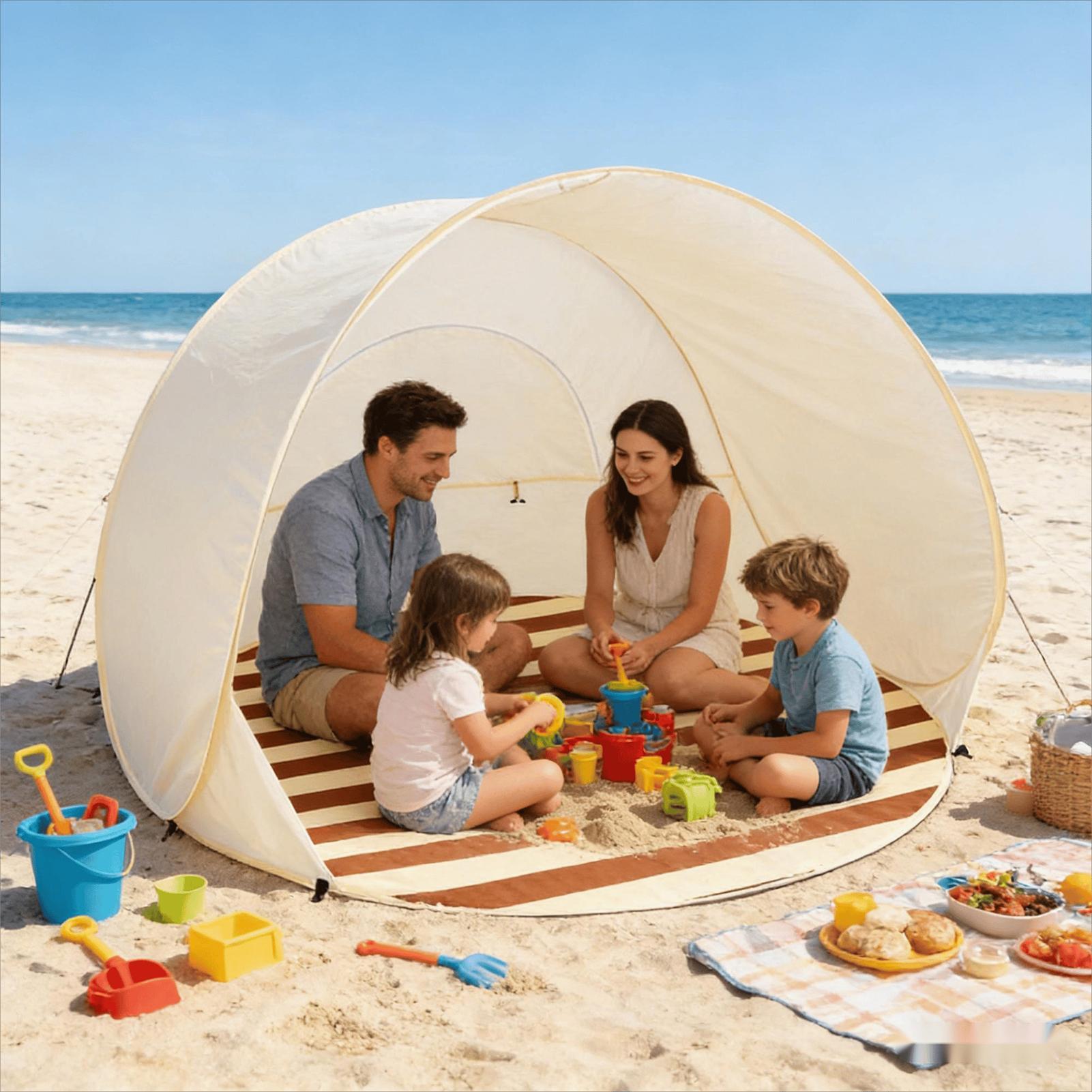 Tenda Pantai Portabel Cepat Bu - Outdoor Camping Automatic Quick Opening Tent ulasan dan harga
