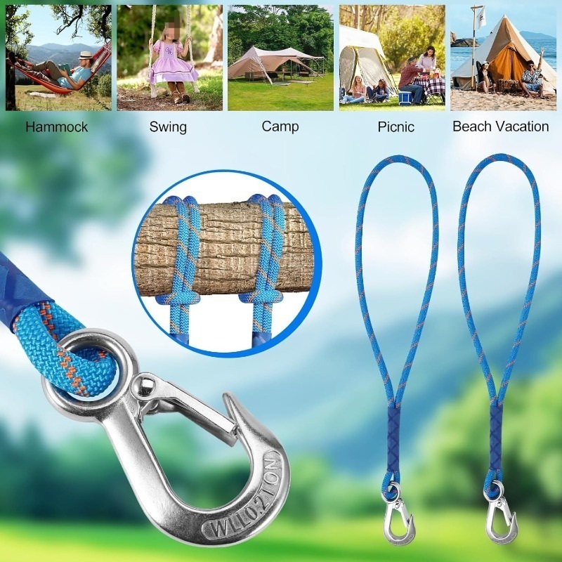 1/2 Buah Tali Nilon dengan Pen - Outdoor Camping Hammock ulasan dan harga