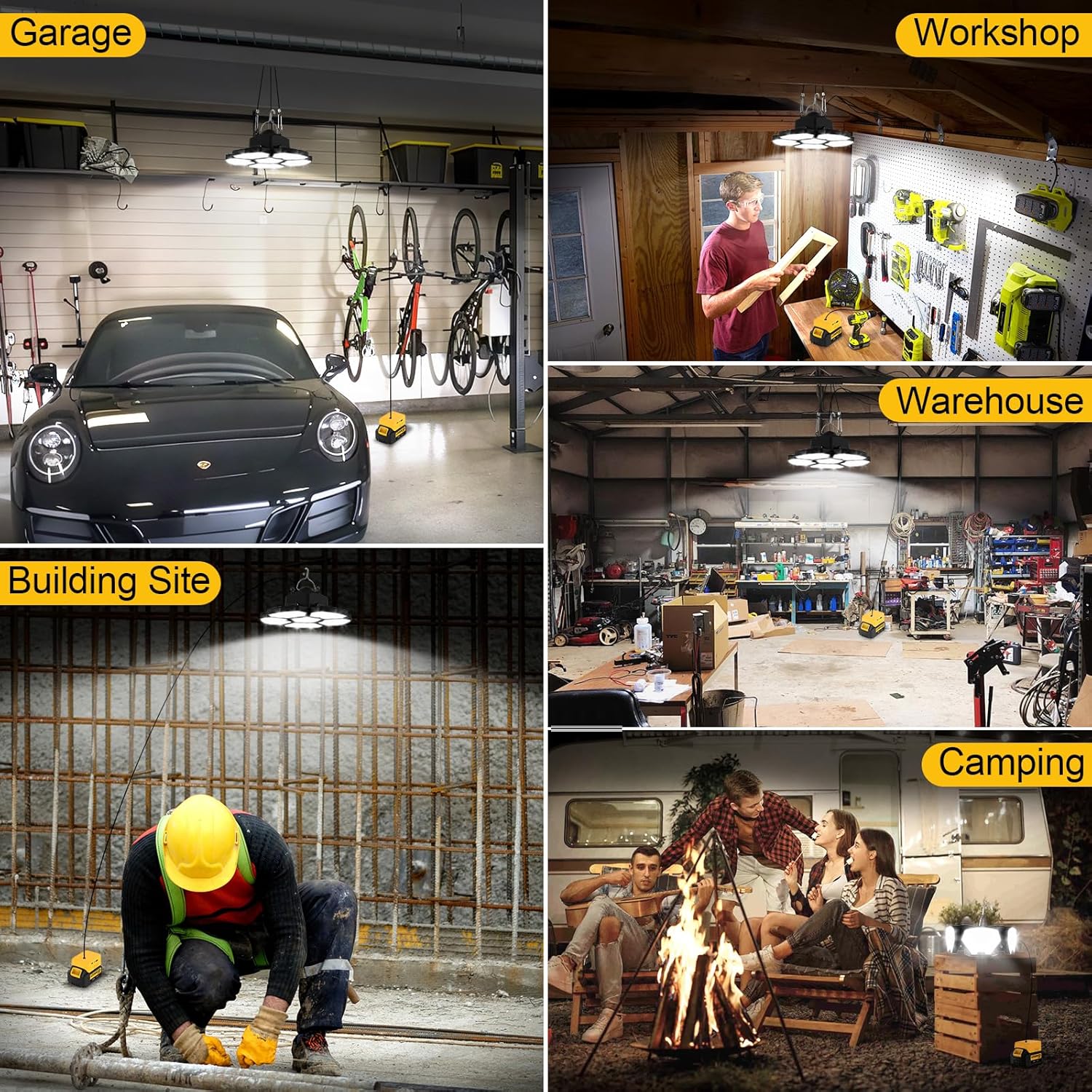 Lampu Gudang Bertenaga Baterai - Outdoor Camping Jobs ulasan dan harga