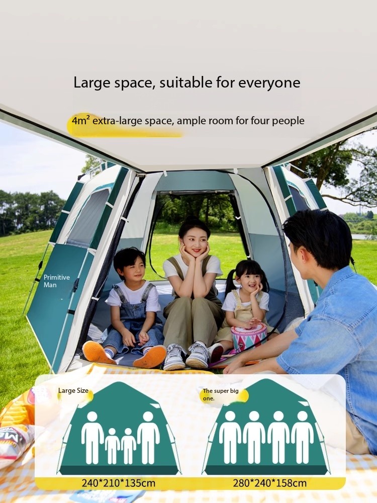 Perlengkapan Camping Murah 6-8 - Outdoor Camping Automatic Quick Opening Tent ulasan dan harga