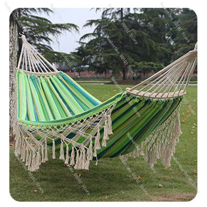 Hammock Kanvas Ganda dengan Ru - Outdoor Camping Hammock ulasan dan harga
