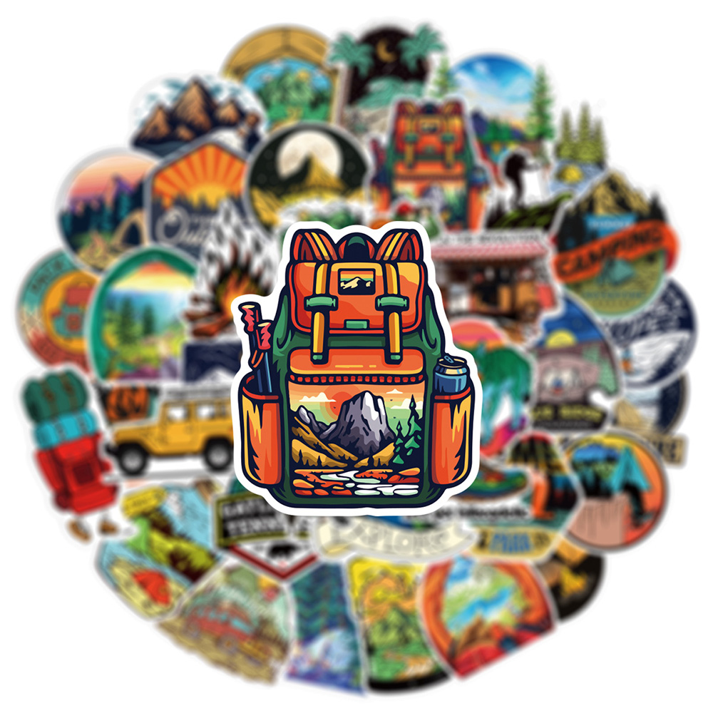 10/30/50/100 Buah Stiker Peman - Outdoor Camping Toys ulasan dan harga