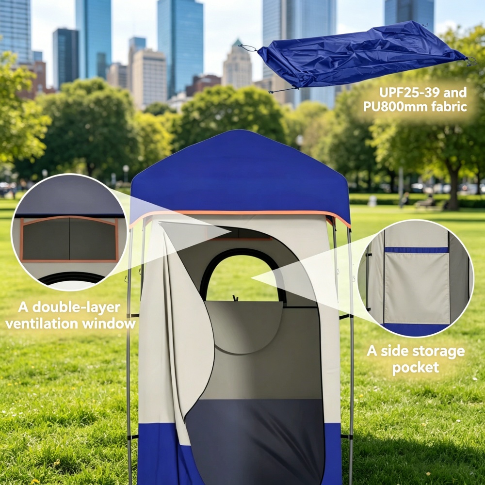 Tenda Mandi Camping Pop Up Rua - Outdoor Camping Tent Waterproof ulasan dan harga
