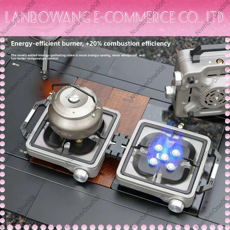 Kompor Camping Lipat Dua Tungk - Outdoor Camping Gas Stove ulasan dan harga