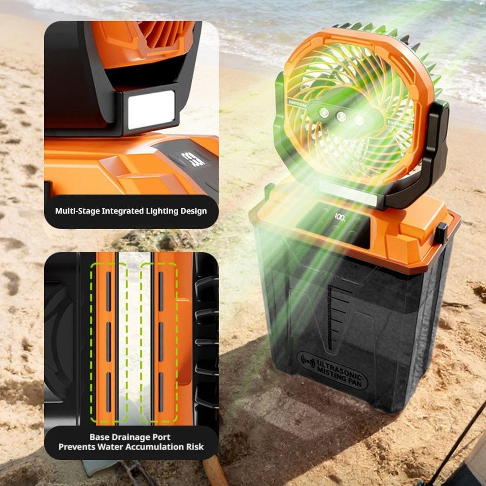 Kipas Angin Outdoor Baru denga - Outdoor Camping Misting Fan ulasan dan harga