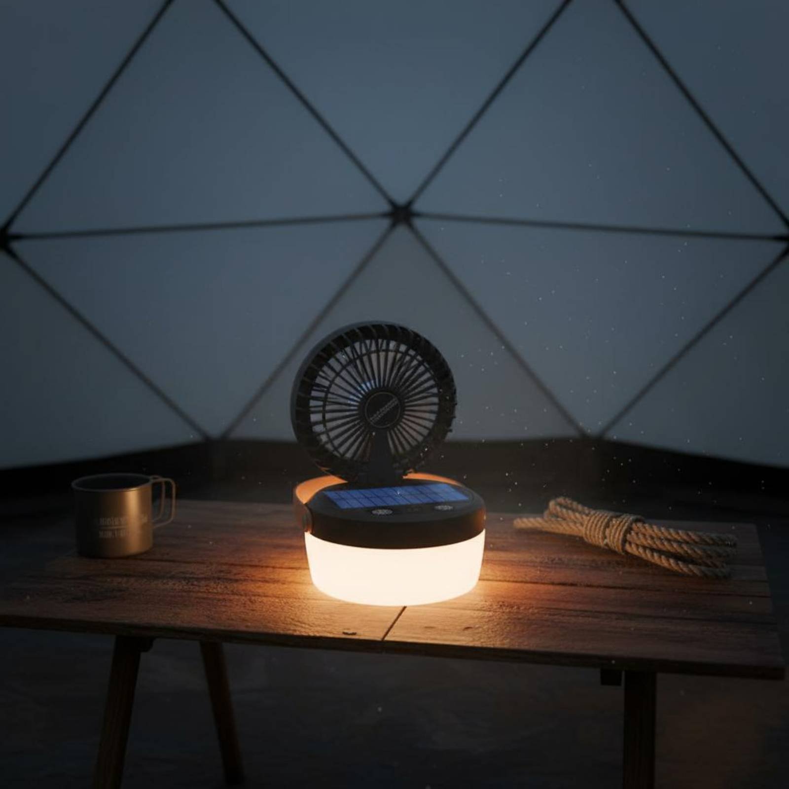 Lampu Kipas Tenaga Surya untuk - Outdoor Camping Fans ulasan dan harga