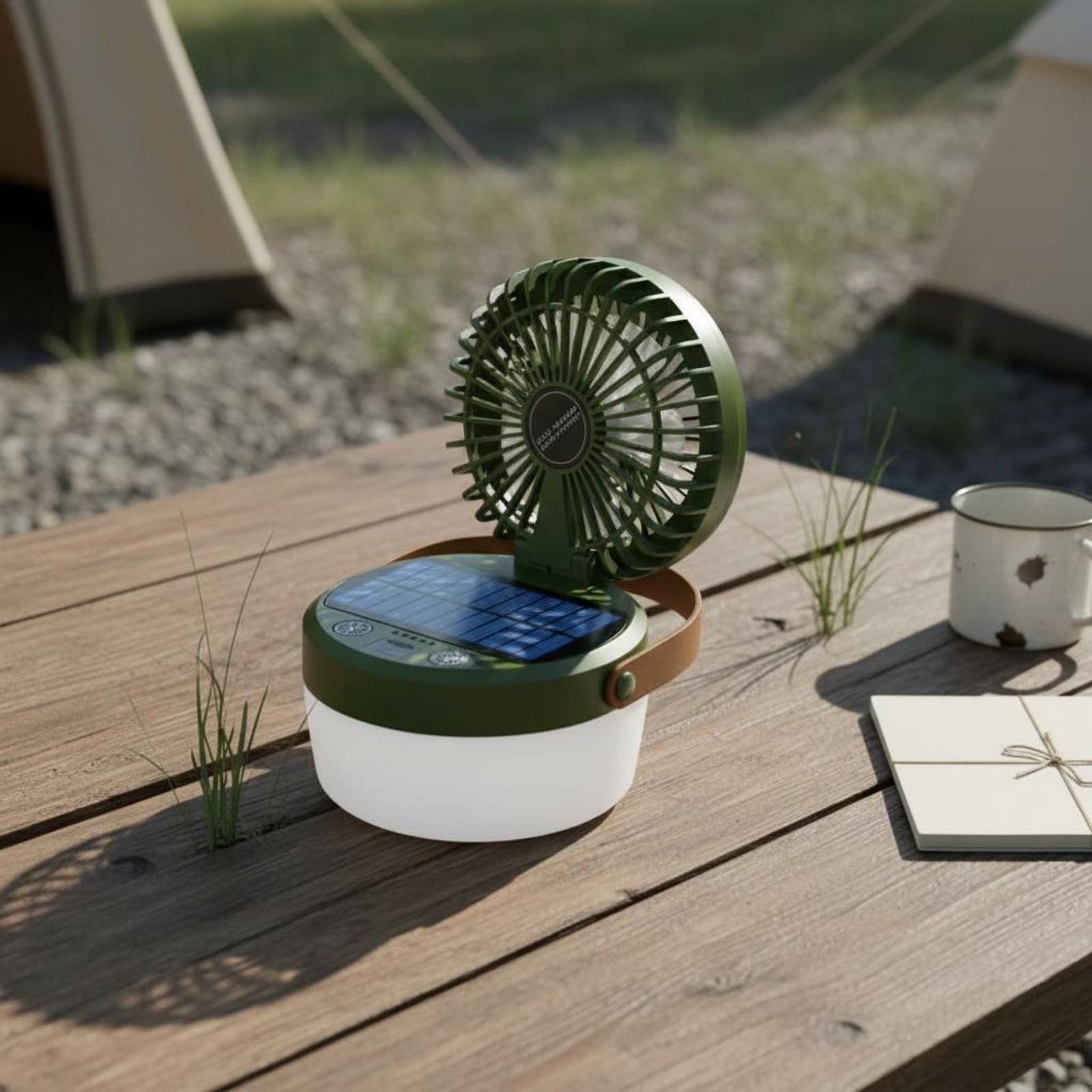 Lampu Kipas Tenaga Surya untuk - Outdoor Camping Fans ulasan dan harga
