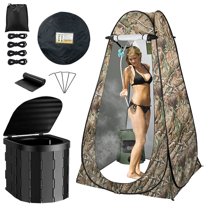 ‌ Tenda Toilet Pop-Up Portabel - Outdoor Camping Automatic Quick Opening Tent ulasan dan harga