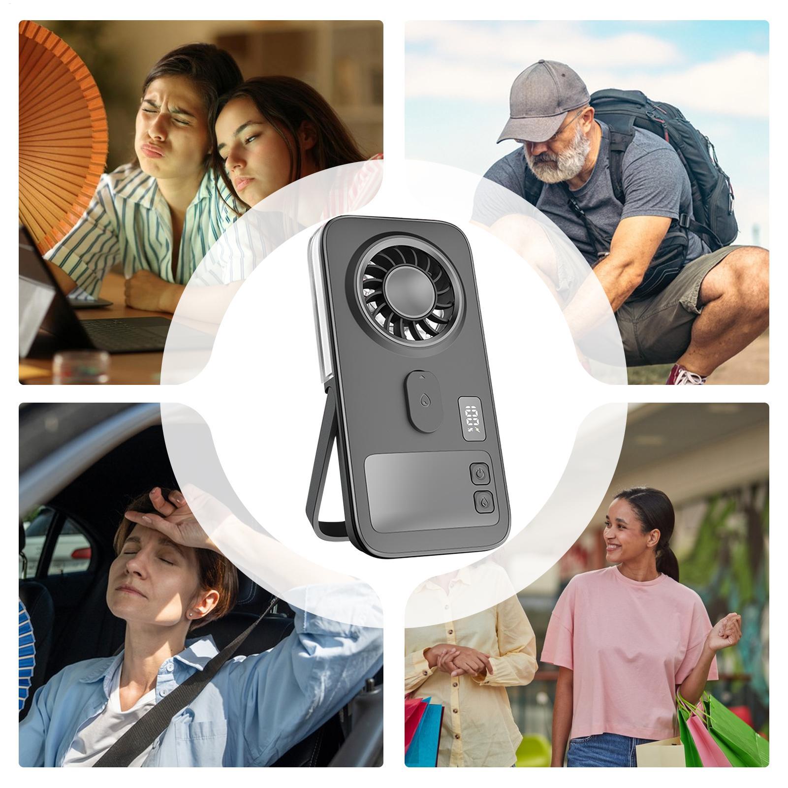 Kipas Angin dengan Layar Digit - Outdoor Camping Misting Fan ulasan dan harga