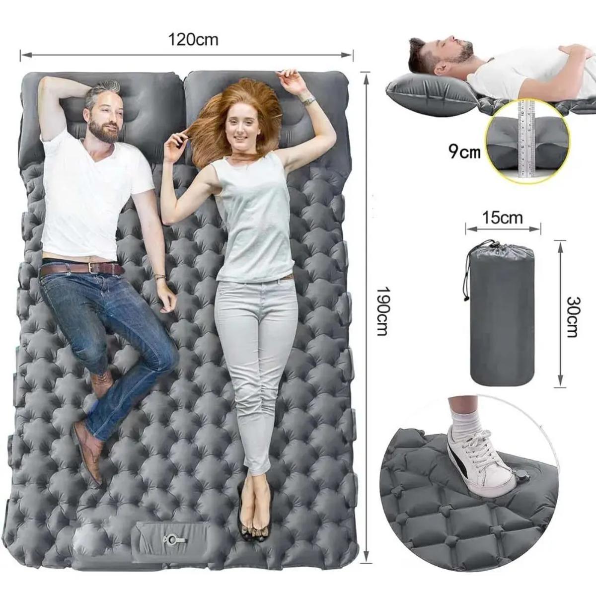 Kasur Udara Tiup Tunggal & Gan - Outdoor Camping Mattress ulasan dan harga