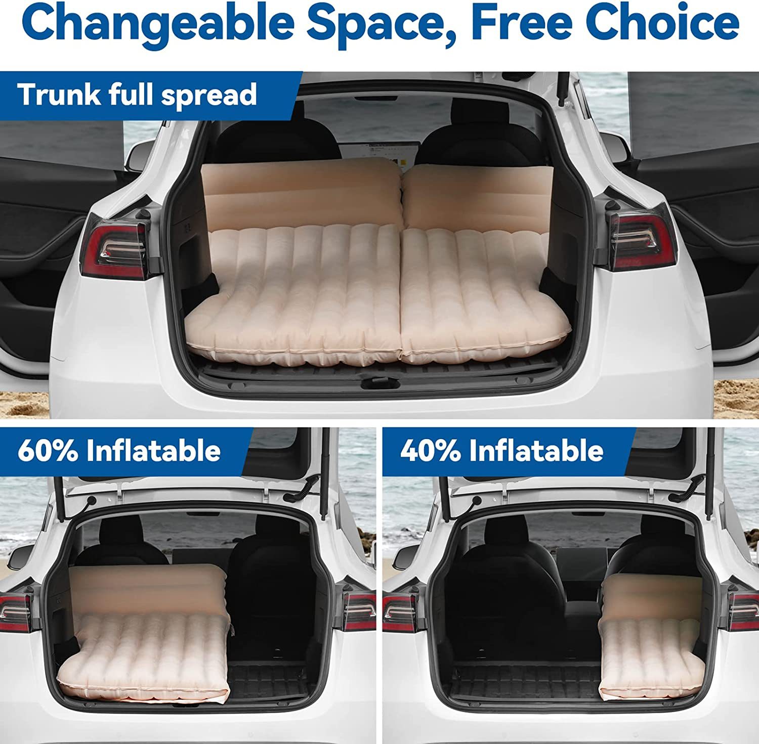 Tempat tidur tiup mobil portab - Outdoor Camping Mattress ulasan dan harga