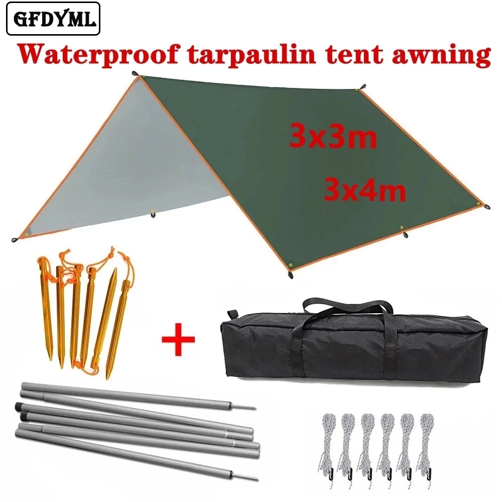 Tenda terpal tahan air, tenda  - Outdoor Camping Automatic Quick Opening Tent ulasan dan harga