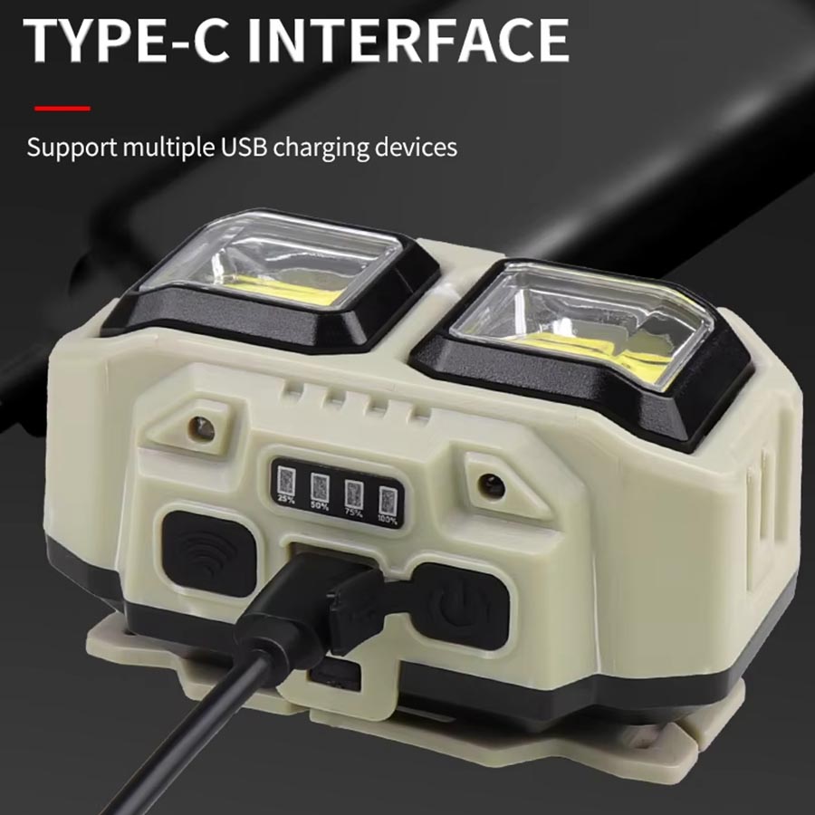 Lampu Kepala LED COB Isi Ulang - Outdoor Camping Jobs ulasan dan harga