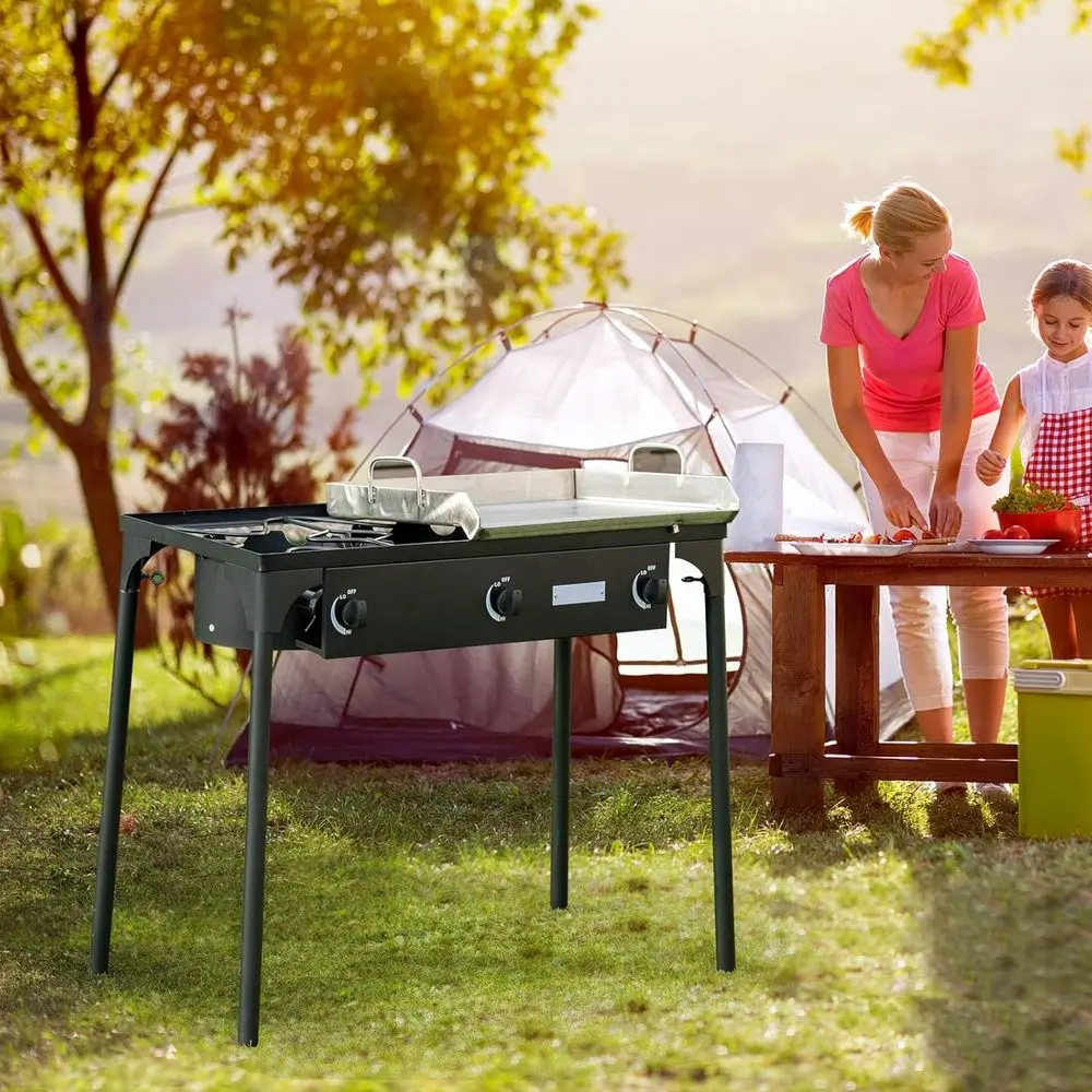 Kompor Gas Propana 3 Tungku Po - Outdoor Camping Gas Stove ulasan dan harga